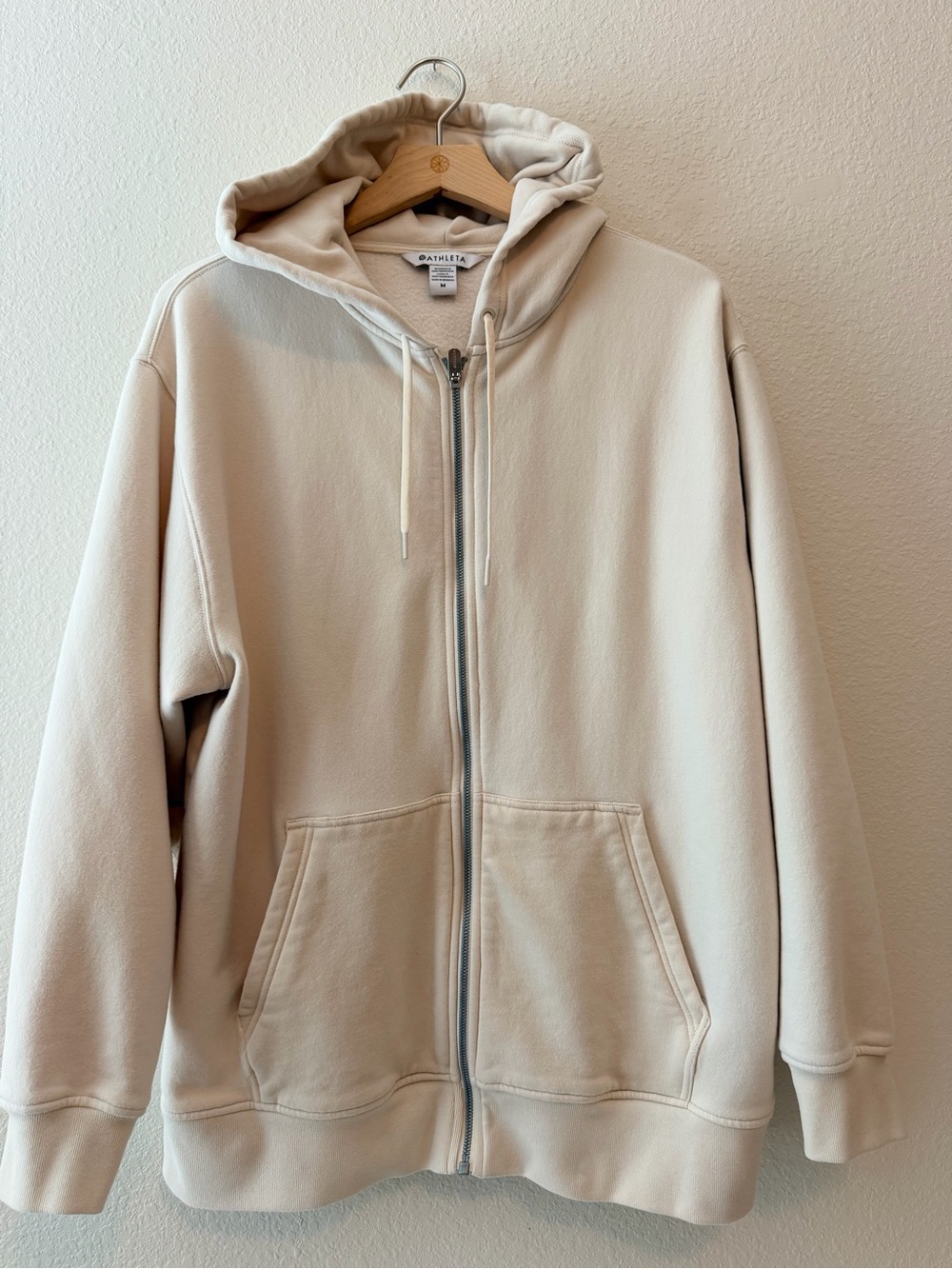 Athleta Forever Fleece Oversized Full Zip Hoodie Medium